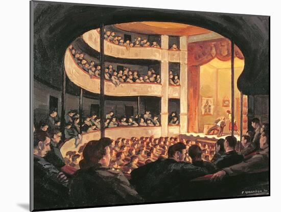 Entertainment at the Garrison Theatre, Bayeux, 1946-Paul Goranson-Mounted Giclee Print