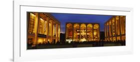 Entertainment Building Lit Up at Night, Lincoln Center, Manhattan, New York City-null-Framed Photographic Print