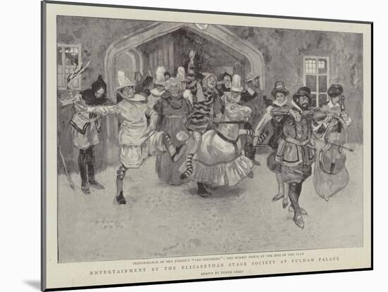 Entertainment by the Elizabethan Stage Society at Fulham Palace-Frank Craig-Mounted Giclee Print