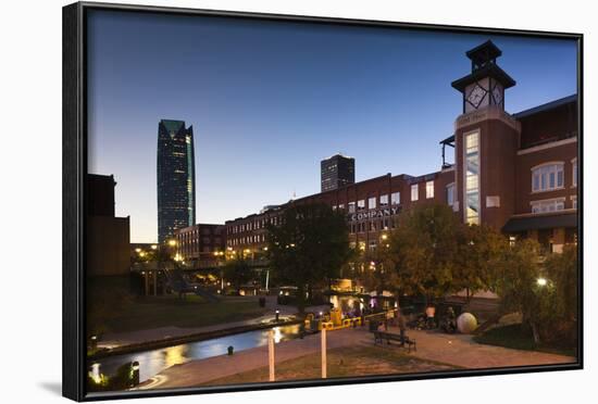 Entertainment District, Bricktown, Oklahoma City, Oklahoma, USA-Walter Bibikow-Framed Photographic Print