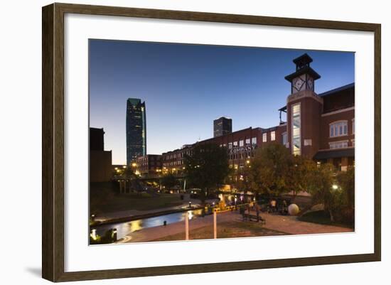 Entertainment District, Bricktown, Oklahoma City, Oklahoma, USA-Walter Bibikow-Framed Photographic Print