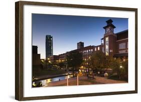 Entertainment District, Bricktown, Oklahoma City, Oklahoma, USA-Walter Bibikow-Framed Photographic Print