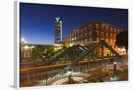 Entertainment District, Bricktown, Oklahoma City, Oklahoma, USA-Walter Bibikow-Framed Photographic Print