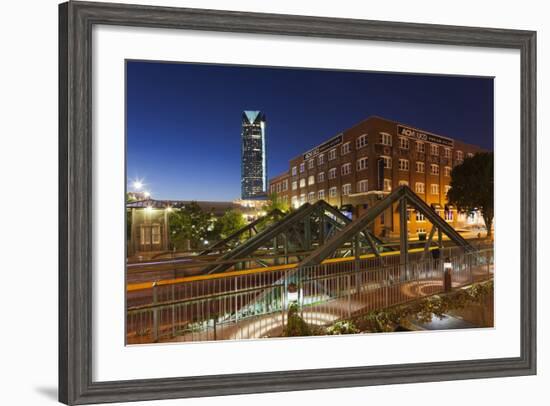 Entertainment District, Bricktown, Oklahoma City, Oklahoma, USA-Walter Bibikow-Framed Photographic Print