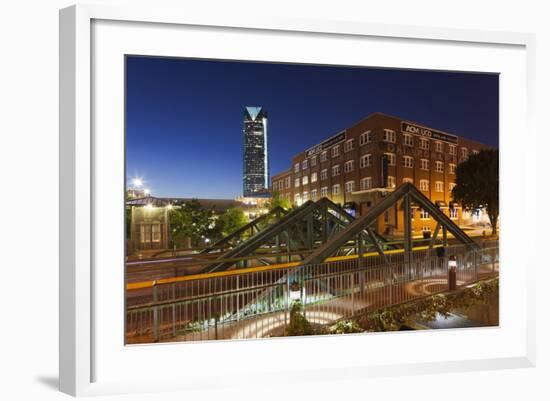 Entertainment District, Bricktown, Oklahoma City, Oklahoma, USA-Walter Bibikow-Framed Photographic Print