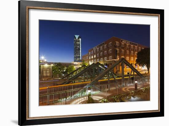 Entertainment District, Bricktown, Oklahoma City, Oklahoma, USA-Walter Bibikow-Framed Photographic Print