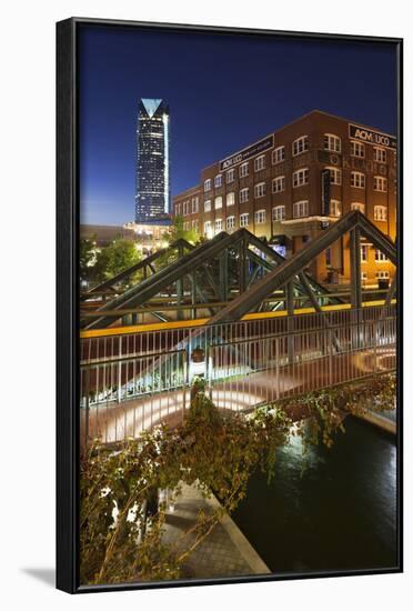 Entertainment District, Bricktown, Oklahoma City, Oklahoma, USA-Walter Bibikow-Framed Photographic Print