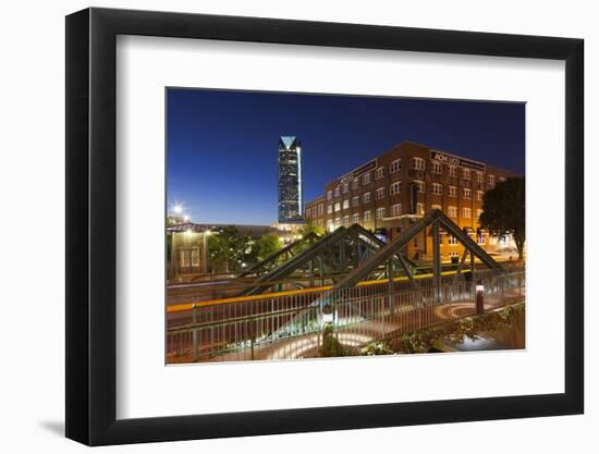 Entertainment District, Bricktown, Oklahoma City, Oklahoma, USA-Walter Bibikow-Framed Photographic Print