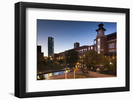 Entertainment District, Bricktown, Oklahoma City, Oklahoma, USA-Walter Bibikow-Framed Photographic Print