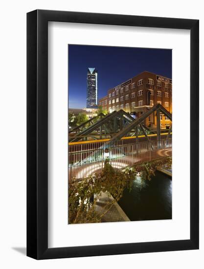 Entertainment District, Bricktown, Oklahoma City, Oklahoma, USA-Walter Bibikow-Framed Photographic Print