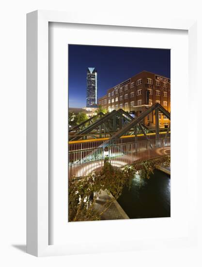 Entertainment District, Bricktown, Oklahoma City, Oklahoma, USA-Walter Bibikow-Framed Photographic Print