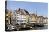 Entertainment District Nyhavn, Copenhagen, Scandinavia-Axel Schmies-Stretched Canvas