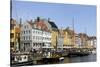 Entertainment District Nyhavn, Copenhagen, Scandinavia-Axel Schmies-Stretched Canvas