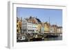 Entertainment District Nyhavn, Copenhagen, Scandinavia-Axel Schmies-Framed Photographic Print