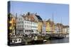 Entertainment District Nyhavn, Copenhagen, Scandinavia-Axel Schmies-Stretched Canvas