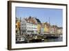 Entertainment District Nyhavn, Copenhagen, Scandinavia-Axel Schmies-Framed Photographic Print