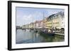 Entertainment District Nyhavn, Tourists, Copenhagen, Denmark, Scandinavia-Axel Schmies-Framed Photographic Print