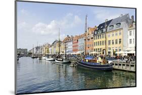 Entertainment District Nyhavn, Tourists, Copenhagen, Denmark, Scandinavia-Axel Schmies-Mounted Photographic Print