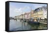 Entertainment District Nyhavn, Tourists, Copenhagen, Denmark, Scandinavia-Axel Schmies-Framed Stretched Canvas