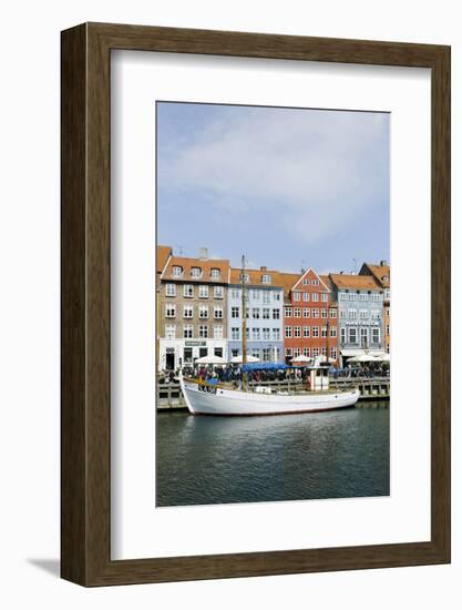 Entertainment District Nyhavn, Tourists, Copenhagen, Denmark, Scandinavia-Axel Schmies-Framed Photographic Print