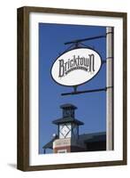 Entertainment District Sign, Bricktown, Oklahoma City, Oklahoma, USA-Walter Bibikow-Framed Photographic Print