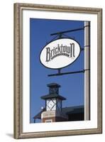 Entertainment District Sign, Bricktown, Oklahoma City, Oklahoma, USA-Walter Bibikow-Framed Photographic Print