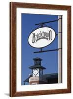 Entertainment District Sign, Bricktown, Oklahoma City, Oklahoma, USA-Walter Bibikow-Framed Photographic Print