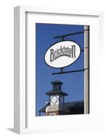 Entertainment District Sign, Bricktown, Oklahoma City, Oklahoma, USA-Walter Bibikow-Framed Photographic Print