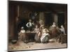 Entertainment for the Baby, 1876-Charles Auguste Lobbedez-Mounted Giclee Print