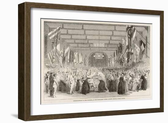 Entertainment for the Patients at the Middlesex Lunatic Asylum Colney Hatch-null-Framed Art Print