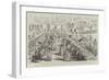 Entertainment Given to British and American Naval Officers at Honolulu (Sandwich Islands)-null-Framed Giclee Print