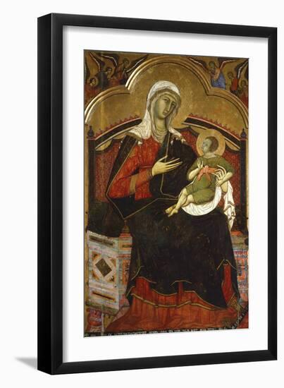 Enthroned Madonna and Child, 13th Century by an Unknown Italian Artist-null-Framed Giclee Print