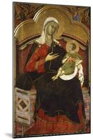 Enthroned Madonna and Child, 13th Century by an Unknown Italian Artist-null-Mounted Giclee Print