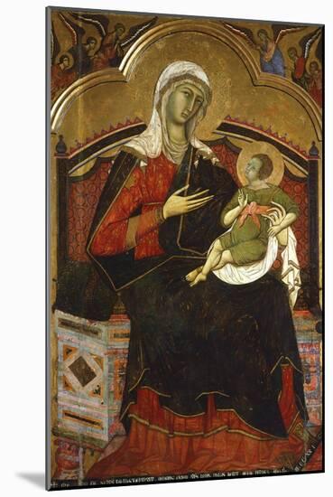 Enthroned Madonna and Child, 13th Century by an Unknown Italian Artist-null-Mounted Giclee Print