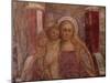 Enthroned Madonna and Child from Basilica of San Giulio, Island of San Giulio, Orta San Giulio-null-Mounted Giclee Print