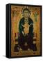 Enthroned Madonna and Child, known as "The Big-Eyed Madonna"-null-Framed Stretched Canvas