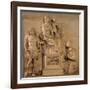 Enthroned Madonna and Child, St George and Figure Praying-Antonio Lombardi-Framed Giclee Print