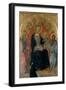 Enthroned Madonna and Child with Four Angels, Two Saints and a Benefactor, C.1400-Paolo Di Giovanni Fei-Framed Giclee Print