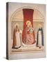 Enthroned Madonna and Child with Saints-Fra Angelico-Stretched Canvas