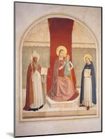 Enthroned Madonna and Child with Saints-Fra Angelico-Mounted Giclee Print