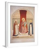 Enthroned Madonna and Child with Saints-Fra Angelico-Framed Giclee Print