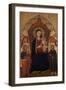 Enthroned Madonna and Child with the Apostle Jacob the Elder and St. Ranieri, C.1410-20-Turino Vanni-Framed Giclee Print