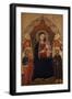 Enthroned Madonna and Child with the Apostle Jacob the Elder and St. Ranieri, C.1410-20-Turino Vanni-Framed Giclee Print