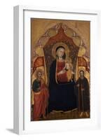 Enthroned Madonna and Child with the Apostle Jacob the Elder and St. Ranieri, C.1410-20-Turino Vanni-Framed Giclee Print