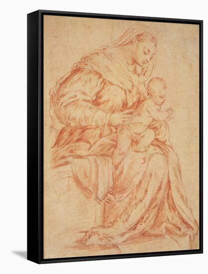 Enthroned Madonna and Child-Bassano-Framed Stretched Canvas