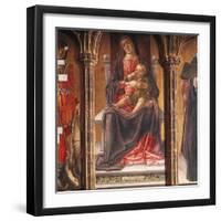 Enthroned Madonna, Detail of Triptych-null-Framed Giclee Print