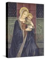 Enthroned Madonna with Child, 15th C-null-Stretched Canvas