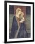 Enthroned Madonna with Child, 15th C-null-Framed Art Print
