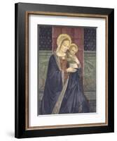 Enthroned Madonna with Child, 15th C-null-Framed Art Print