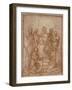 Enthroned Madonna with Child and Eight Saints (Composition Stud), 1528-Andrea del Sarto-Framed Giclee Print